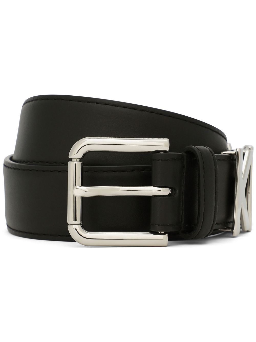 Dolce & Gabbana ceinture en cuir à logo KIM DOLCE&GABBANA - Noir Top Merken Winkel